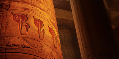 Ancient scroll bladder column image